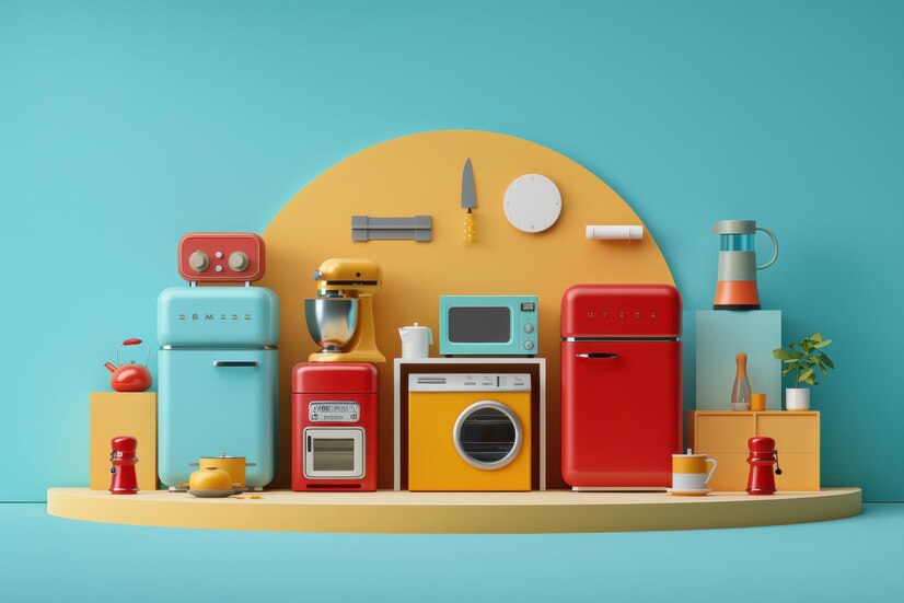 Colorful-kitchen-appliances-displayed-bright-background_1142183-13209