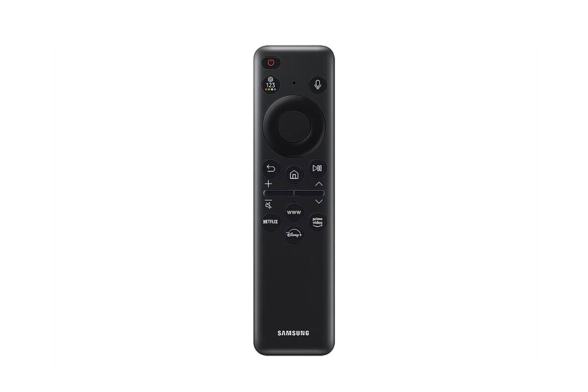 Tv samsung du8000 remote control 669cc904983309f76cc07f9d تلویزیون 75 اینچ سامسونگ du8000 با طراحی airslim و حاشیه‌های باریک، جلوه‌ای زیبا و مدرن به فضای داخلی خانه شما می‌بخشد. تلویزیون 75 اینچ سامسونگ du8000