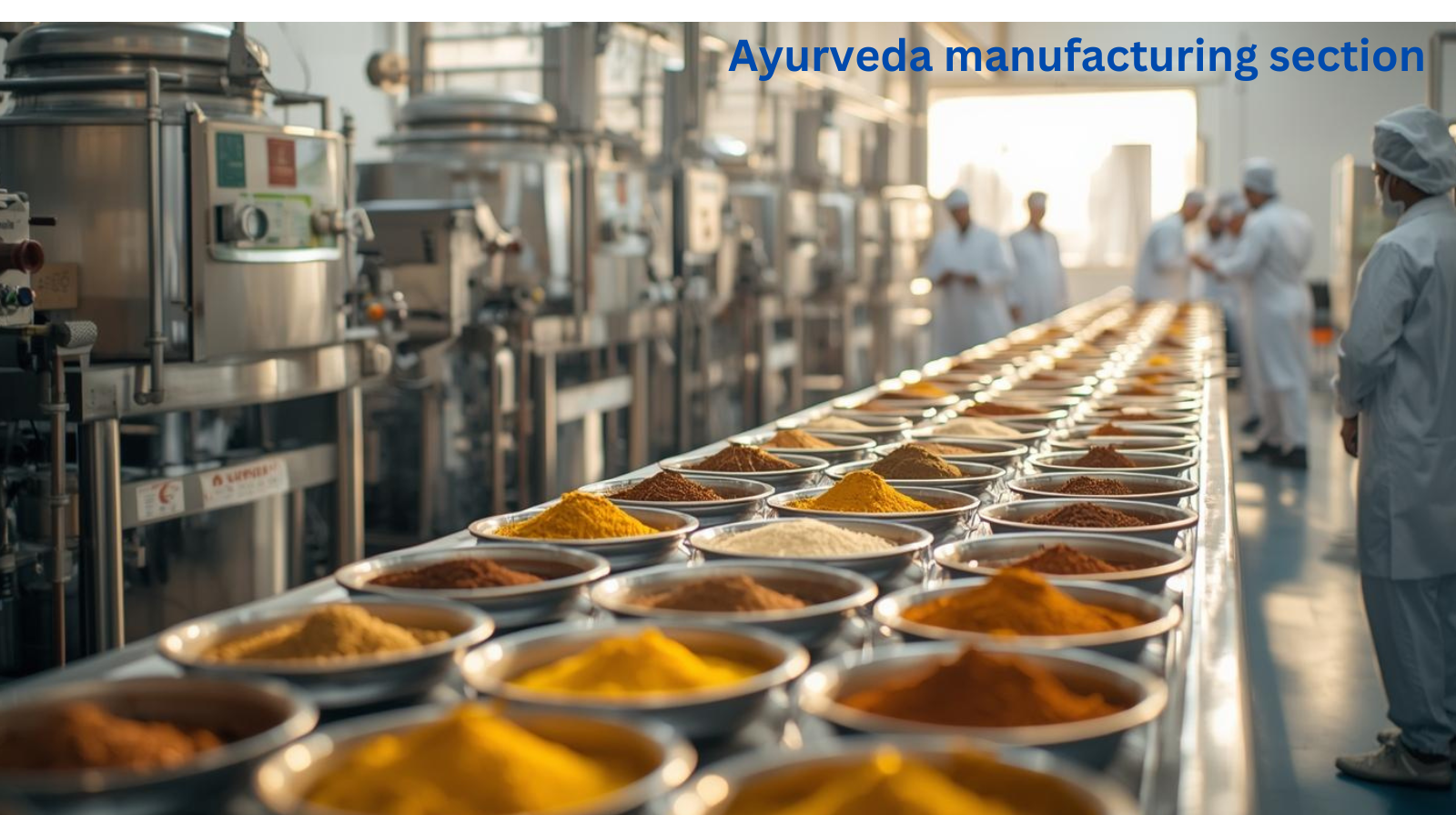 ayurveda mfg. section