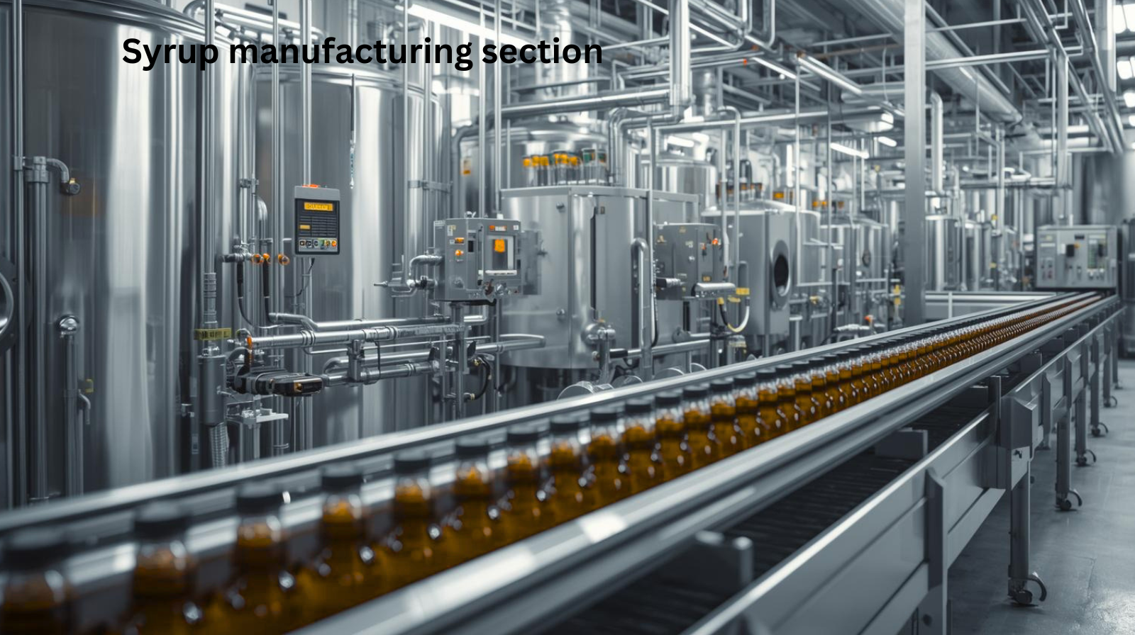 syrup mfg. section